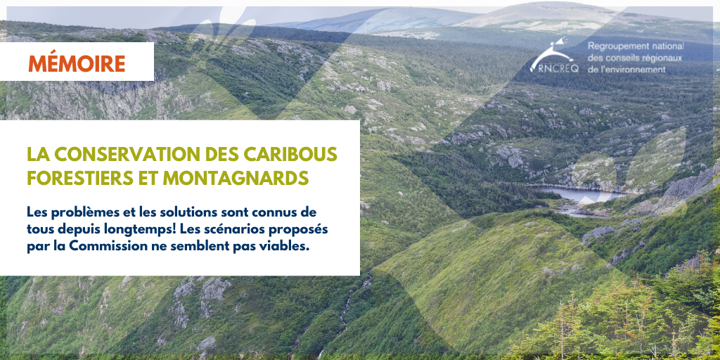 Mémoire : Les caribous forestiers et montagnards