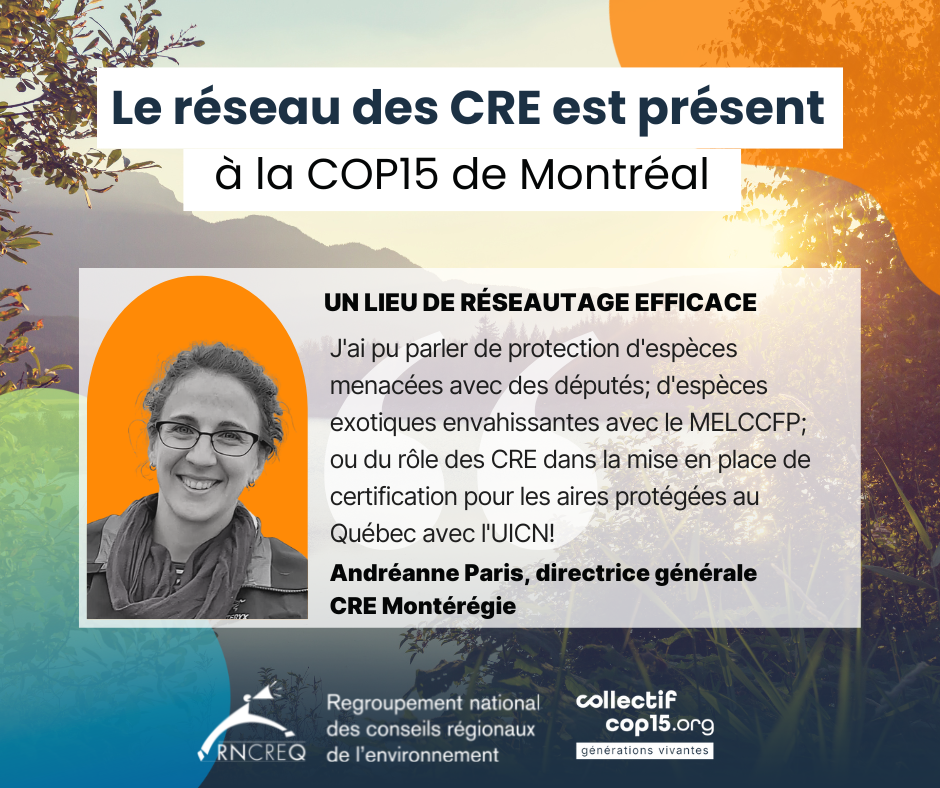 CRE COP15 - Andréanne Paris 2022