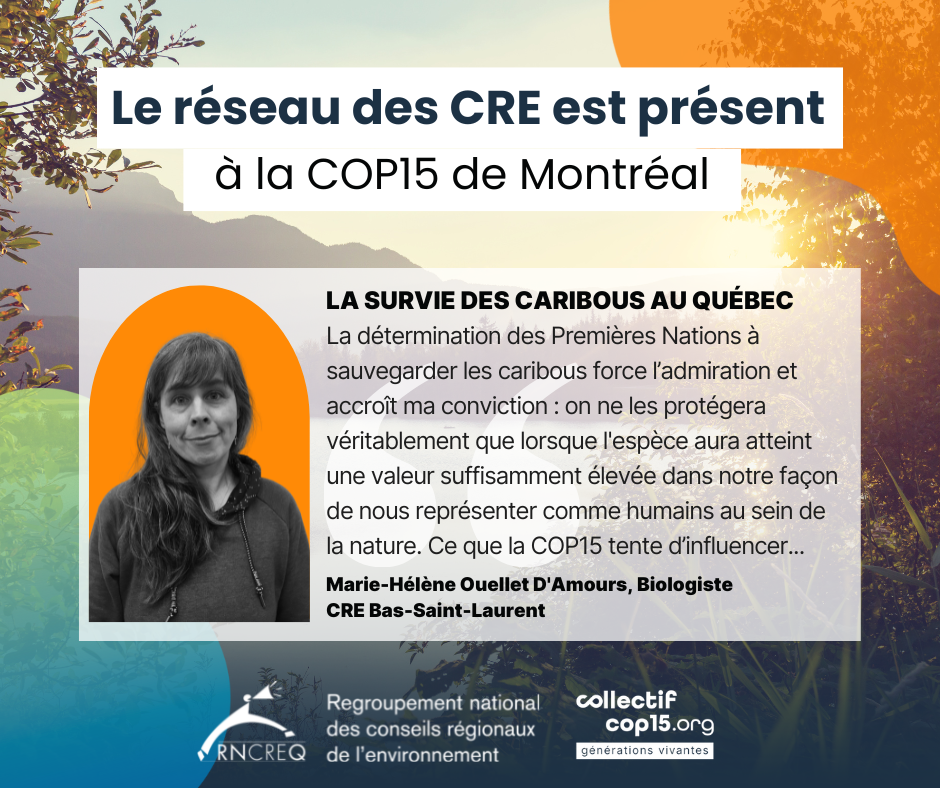 CRE COP15 Marie-Hélène Ouellet d'Amour