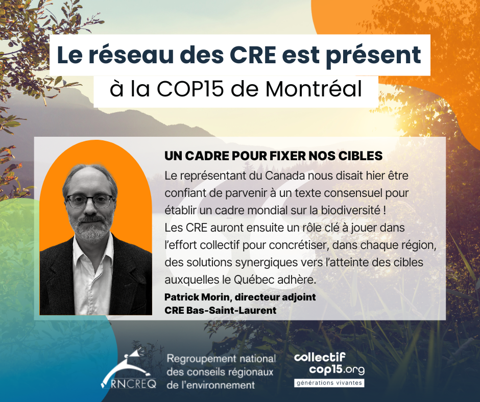 CRE COP15 Patrick Morin