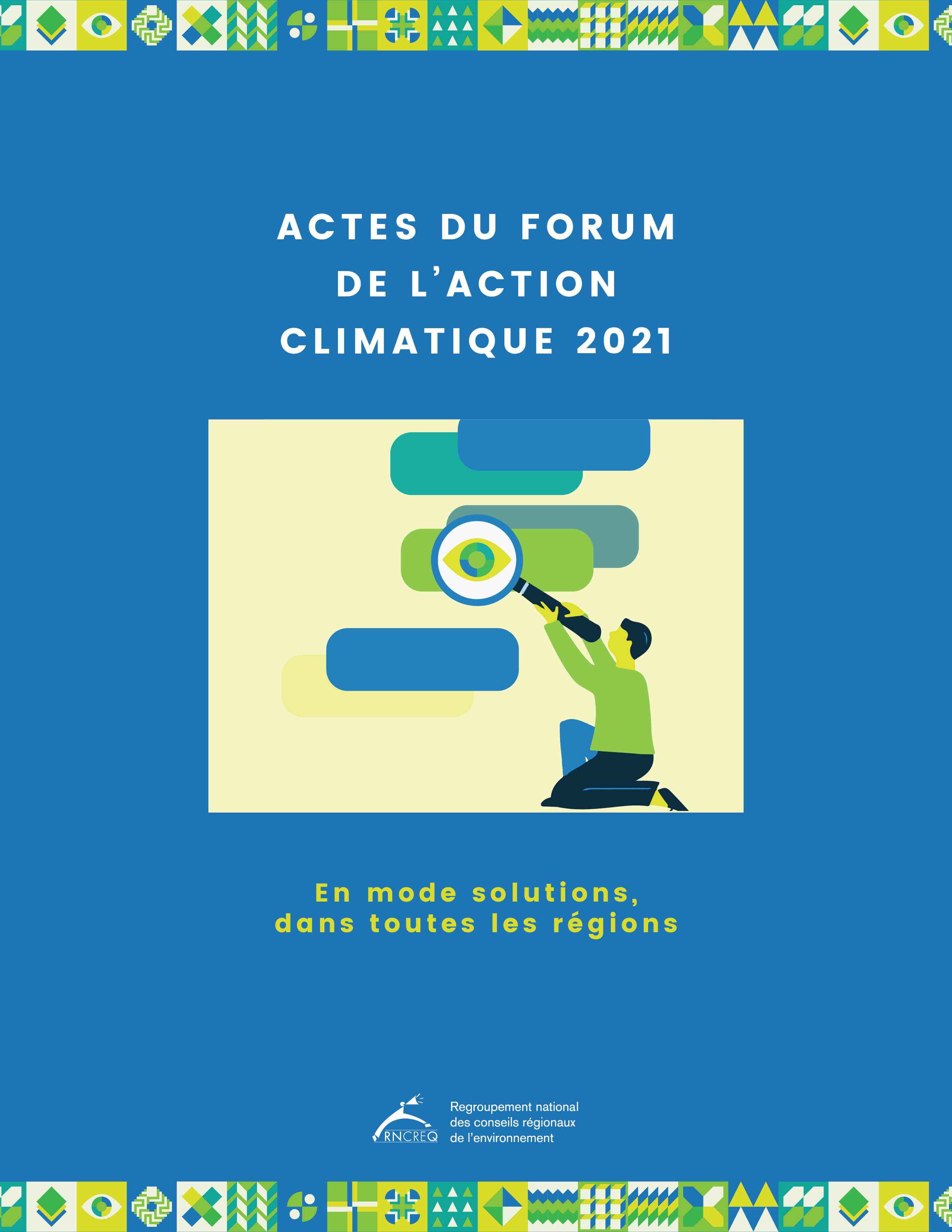 Couverture des Actes du Forum de l'Action climatique 2021